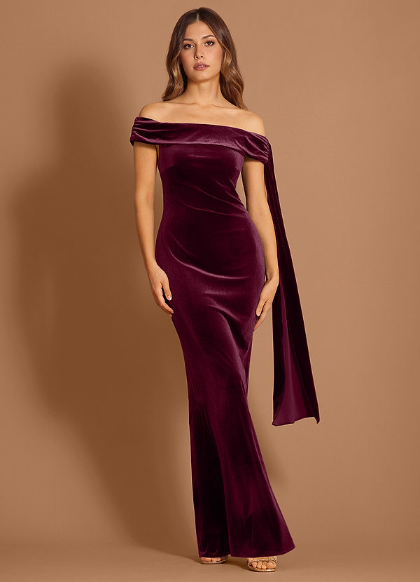 Olivia Wine Maxi Dress image1