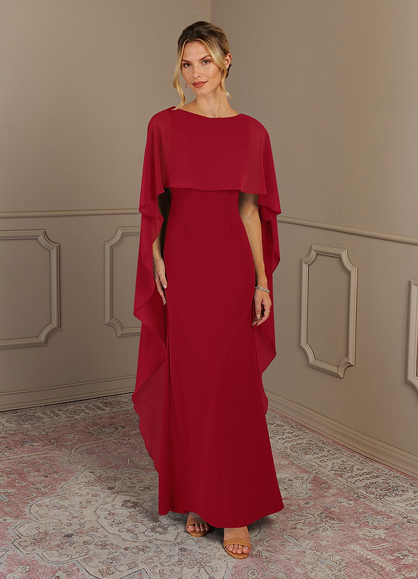 Azazie Dion Klänningar för brudens mor Klänning Tubklänning i Stretch crepe Scoop Scharlakansrött image1