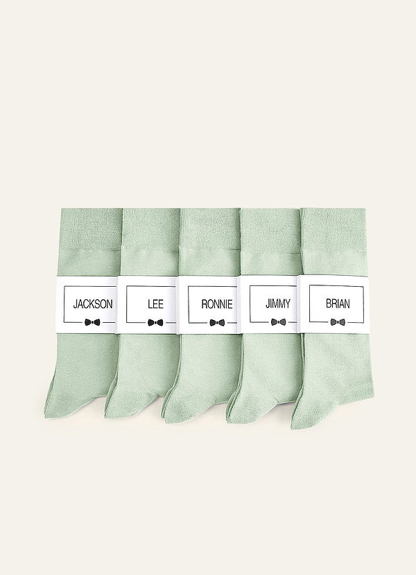 front Farblich Passende Herrensocken Mit Personalisiertem Etikett