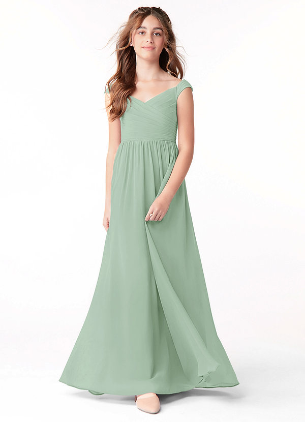 Vestidos De Dama De Honor Junior De Tul A La Altura De Té Cabernet main image 0