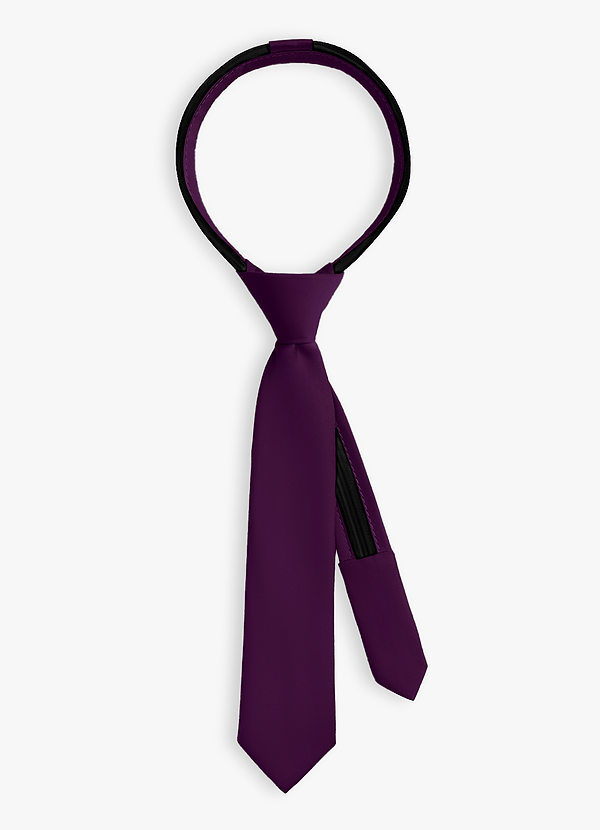 front Boy's Matte Satin Pre-Tie