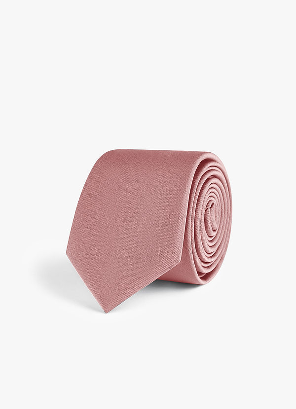 front Stretch Satin Skinny Tie