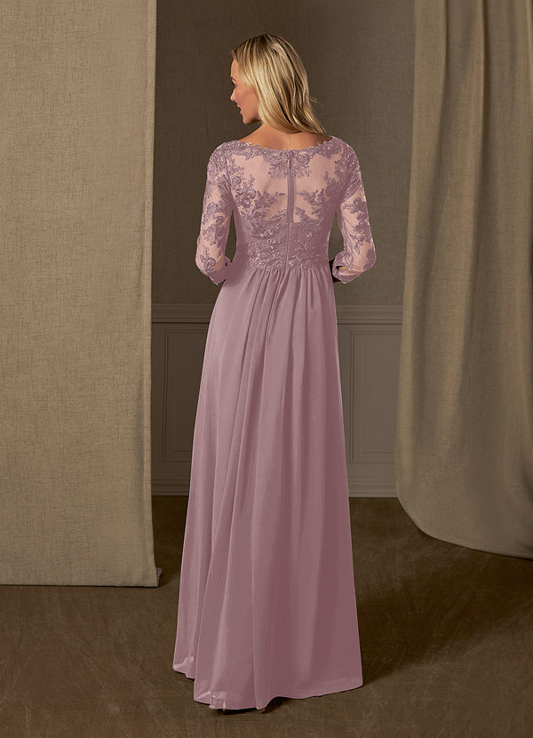 Dusty Rose / Floor Length Mother Of The Bride Dresses Azazie