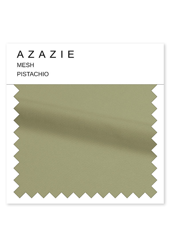 front Azazie Pistachio Mesh Swatch