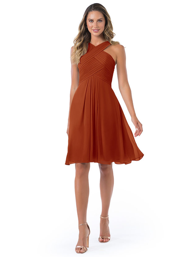 Paprika Azazie Amani Bridesmaid Dresses Azazie