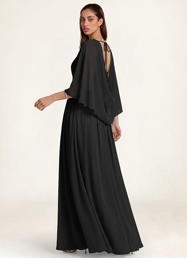 front Matching Color Classic Chiffon Shawl