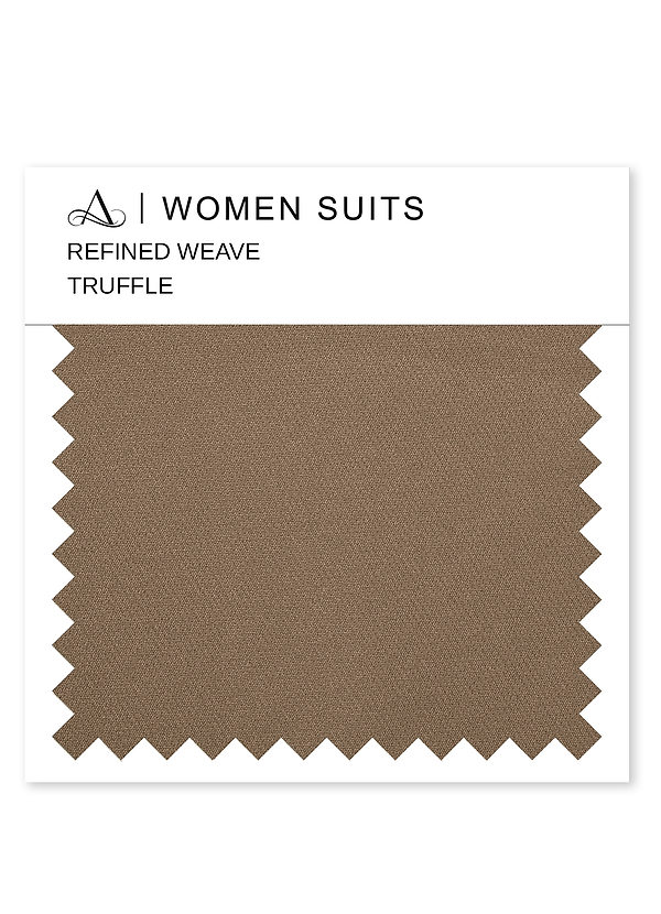 front Azazie Truffle Refined Weave Women Suit Swatch
