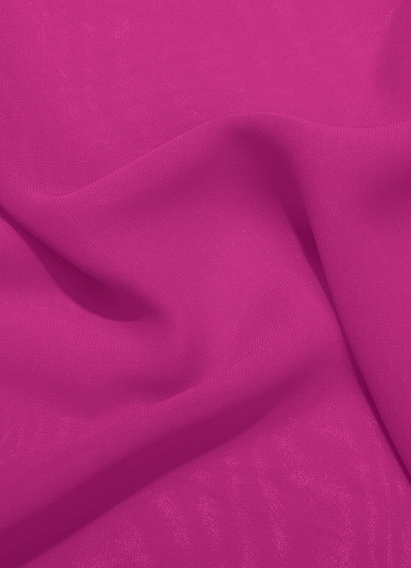 front Azazie Fuchsia Chiffon Fabric By the Yard