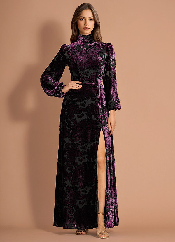 Brisella Black Amethyst Maxi Dress image1