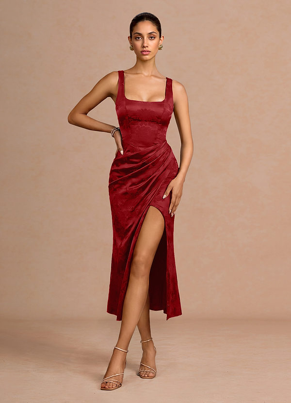 Isabelle Crimson Midi Dress image1