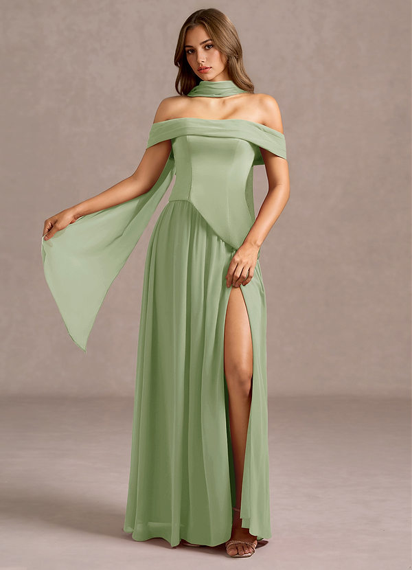 Liora Maxi Klänning Dammig Salvia image1