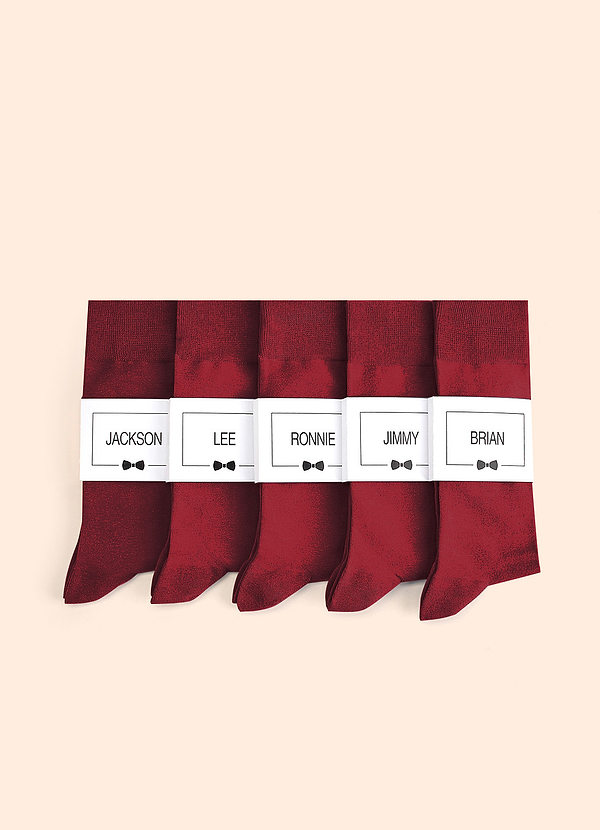 front Calcetines De Vestir Para Hombre De Colores A Juego Con Etiqueta Personalizada