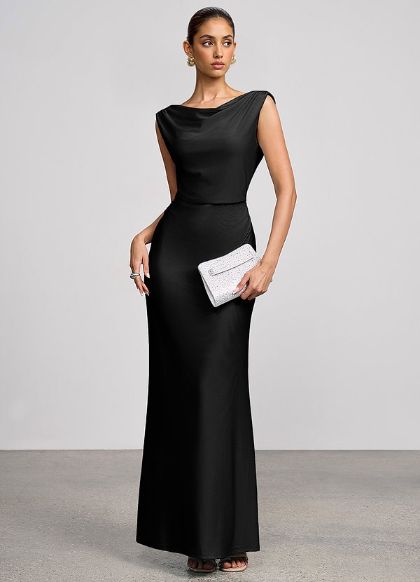 Althea Black Maxi Dress image1