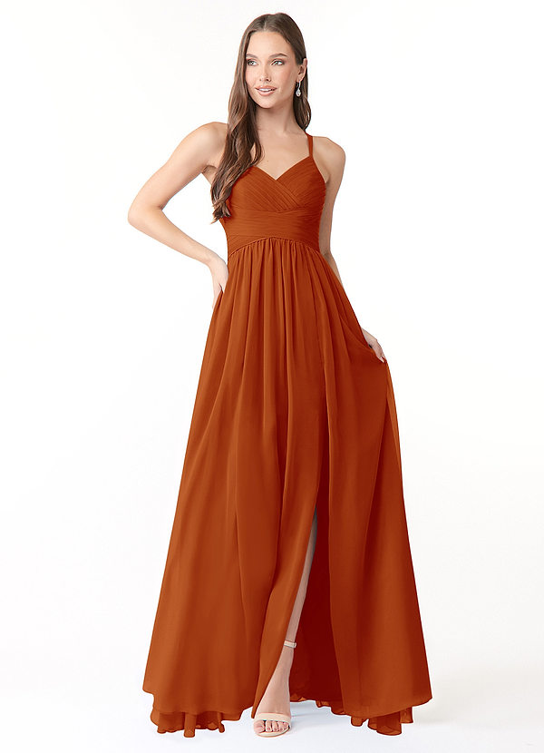 Paprika Azazie Jeanna Bridesmaid Dresses Azazie