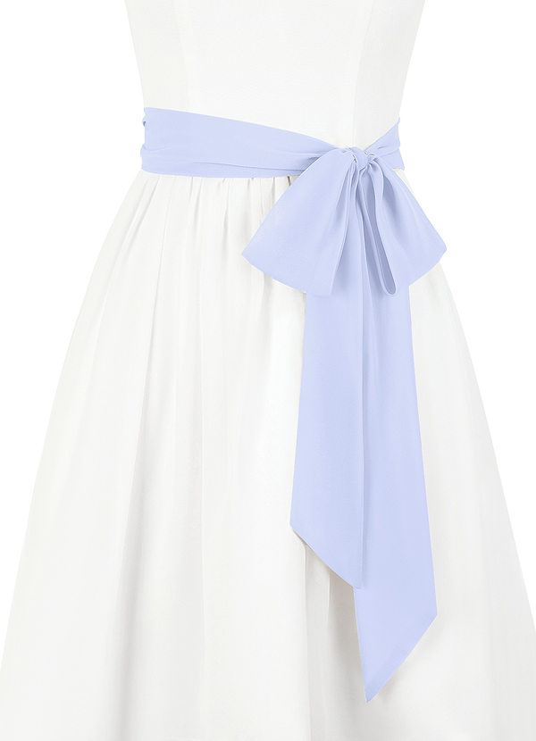 front Azazie Matching Color Chiffon Sash