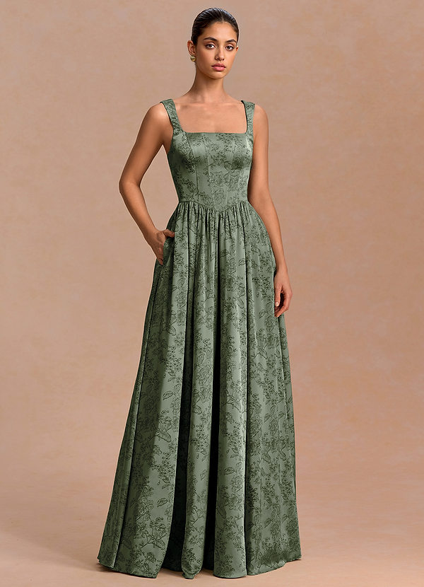 Robe Maxi Bleu Sauge Midori image1