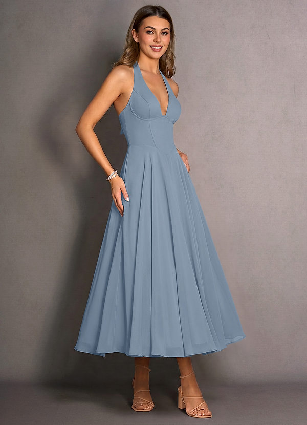 Isabeau Dusty Blue Maxi Dress image1