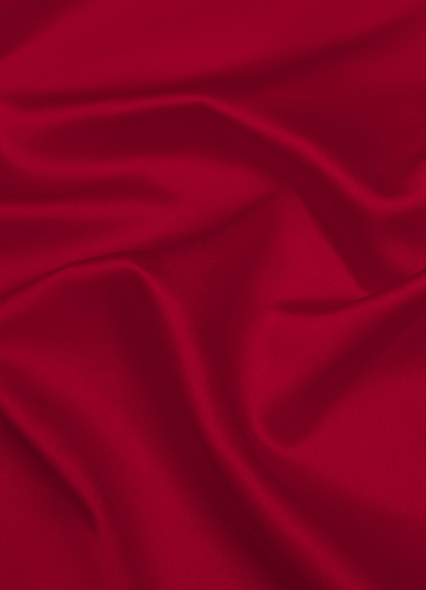 front Azazie Burgundy Matte Satin Fabric By the Yard