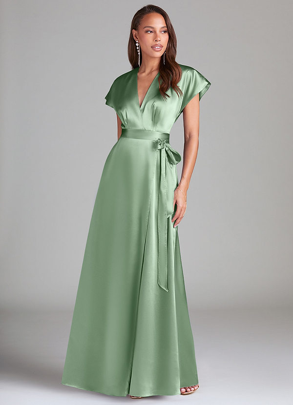 NICO ASYM MIDI DRESS - AQUA HAZE main image 1