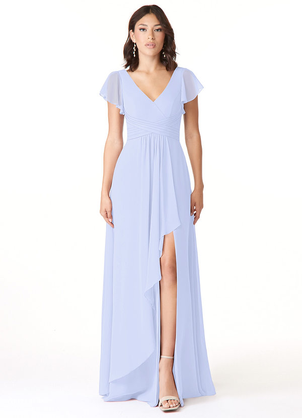 Azazie Omari Bridesmaid Dresses Lavender A-Line Chiffon Dress image1