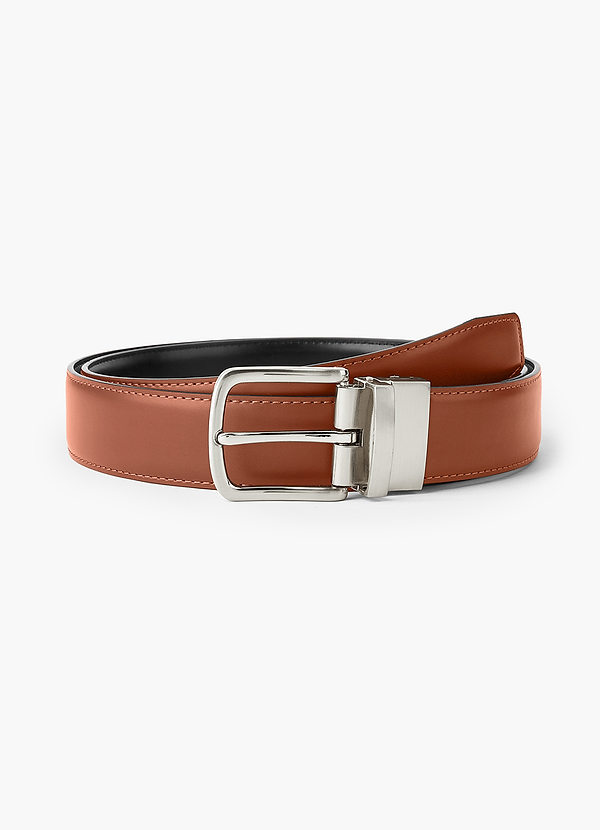 Men's Reversible 2-Tone Leather Dress Belt front