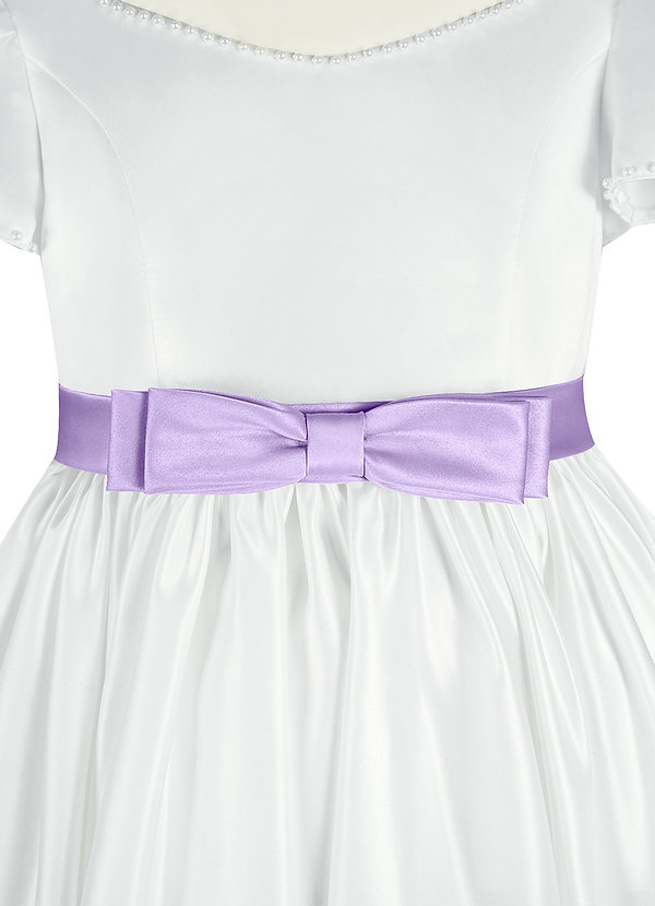 front Azazie Matching Color Satin Layered Bow Sash