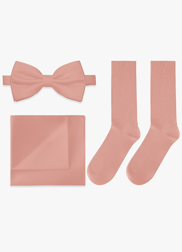 front Ensemble nœud papillon, pochette de costume et chaussettes assortis