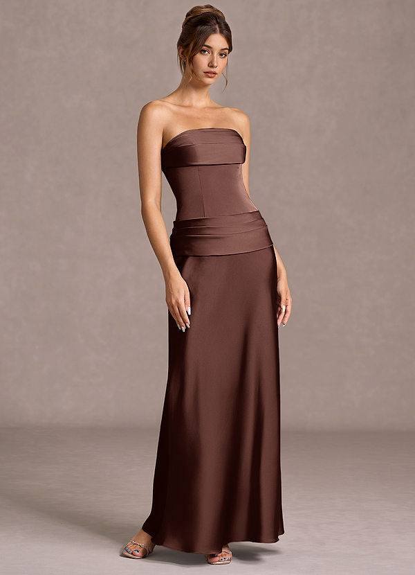 Vestido Moca Coco Largo Faelina image1