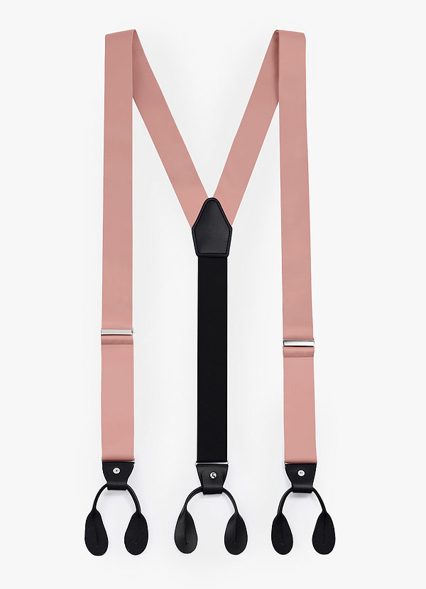 front Matte satijnen smokingbretels met knoopsluiting