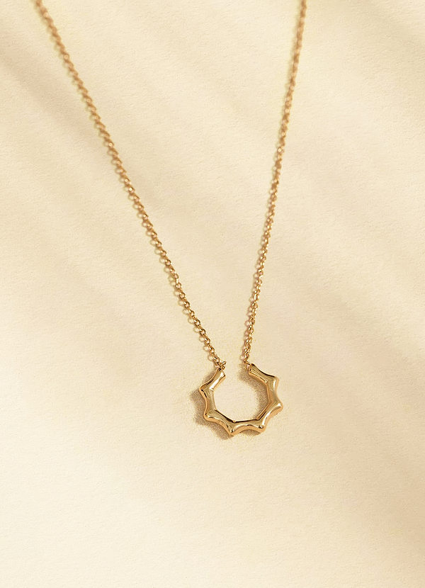 front Everyday Sun Flower Necklace