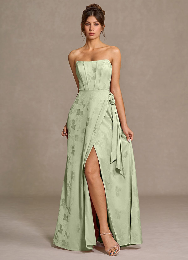 Vestido Verde Claro Largo Nebula image1