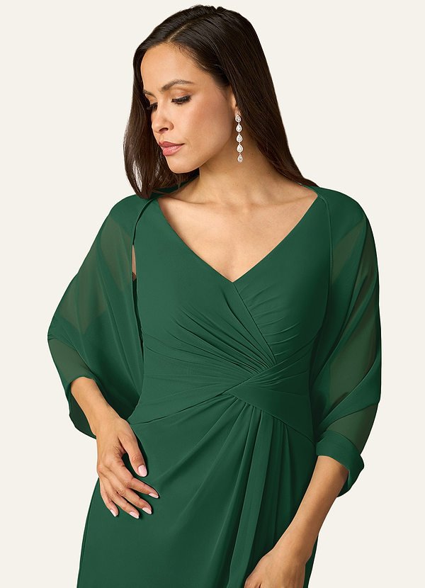 front Azazie Matching Color Sarah Chiffon Wrap