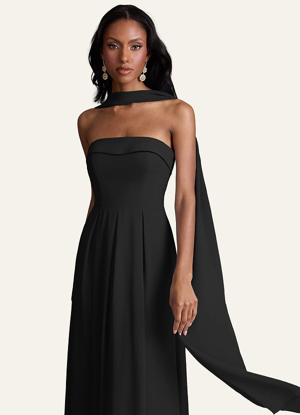 front Azazie Bufanda de gasa de color a juego