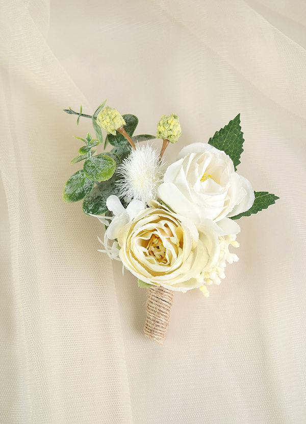 front Groomsmen Rustic Boutonniere 1