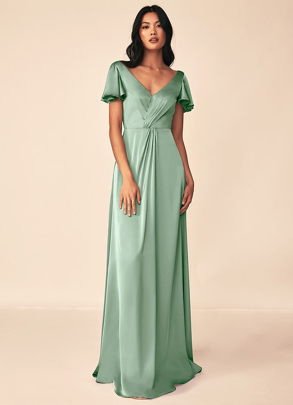 Agave Azazie Soren Stretch Satin Dress Bridesmaid Dresses | Azazie