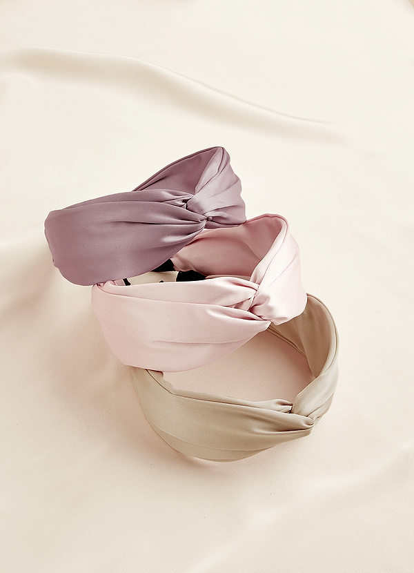 front Satin Twist Headband