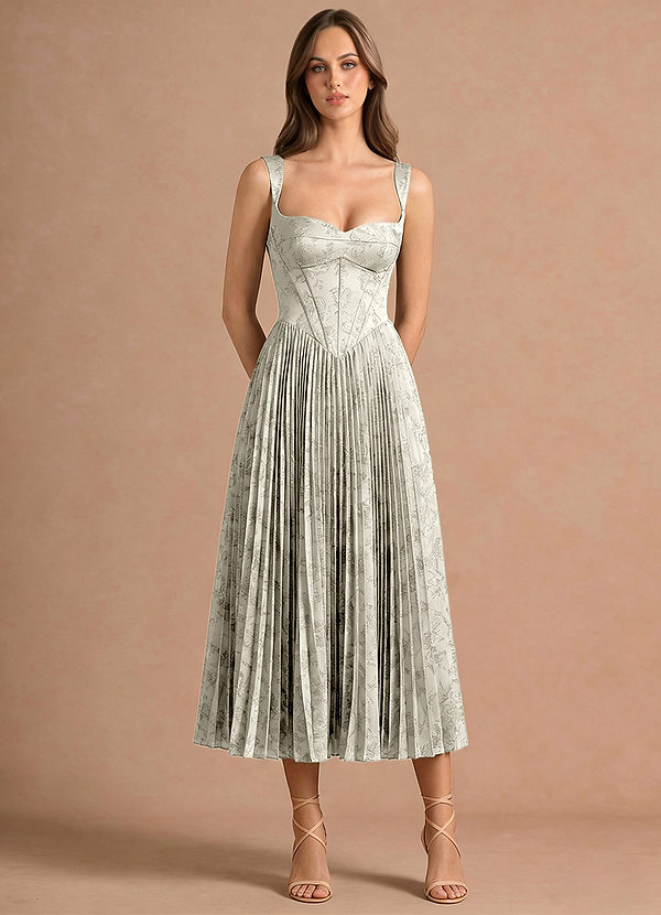 Isonelle Cream Midi Dress image1