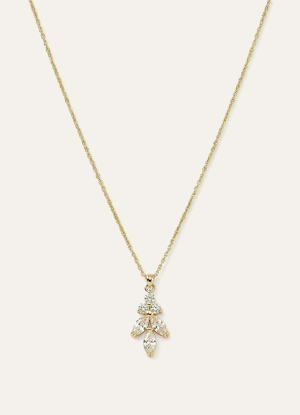 front Clover Drop Necklace