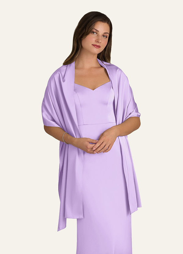 front Azazie Bijpassende Kleur Ierland Stretch Satijnen Sjaal