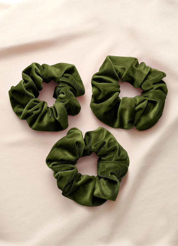 front Bridesmaid Velvet Scrunchies