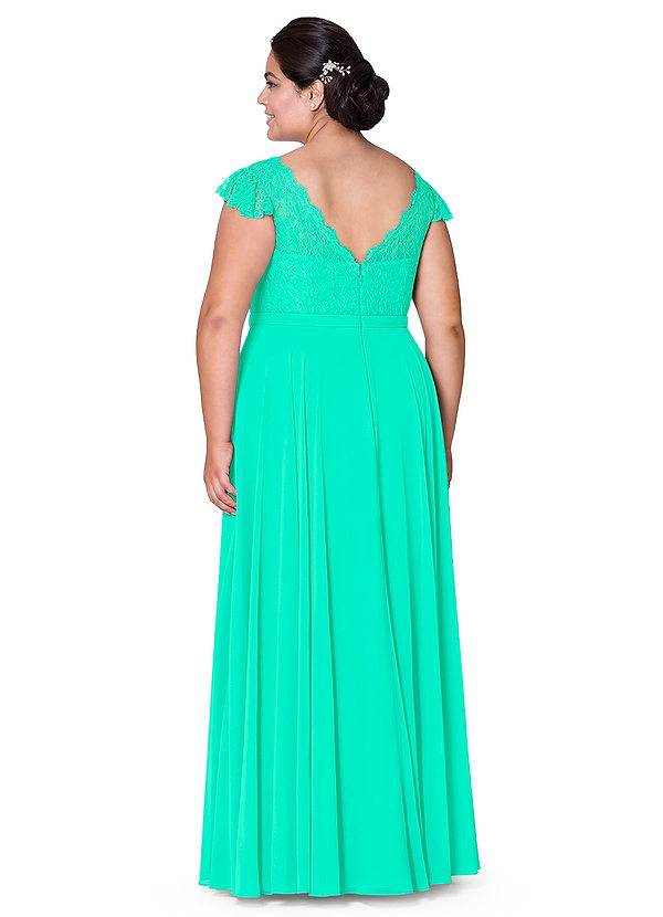  Azazie Cheryl Bridesmaid Dress  Turquoise Azazie 