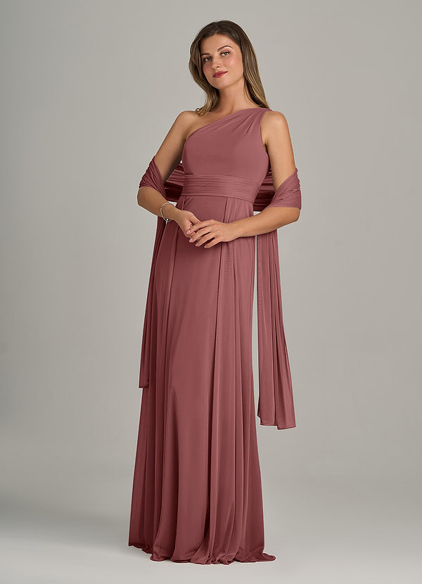 front Azazie Scialle In Rete In Colore Abbinato
