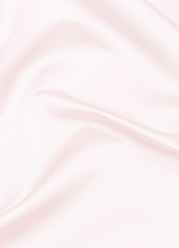 front Azazie Zartrosa Matte Satin-Stoff-Meterware