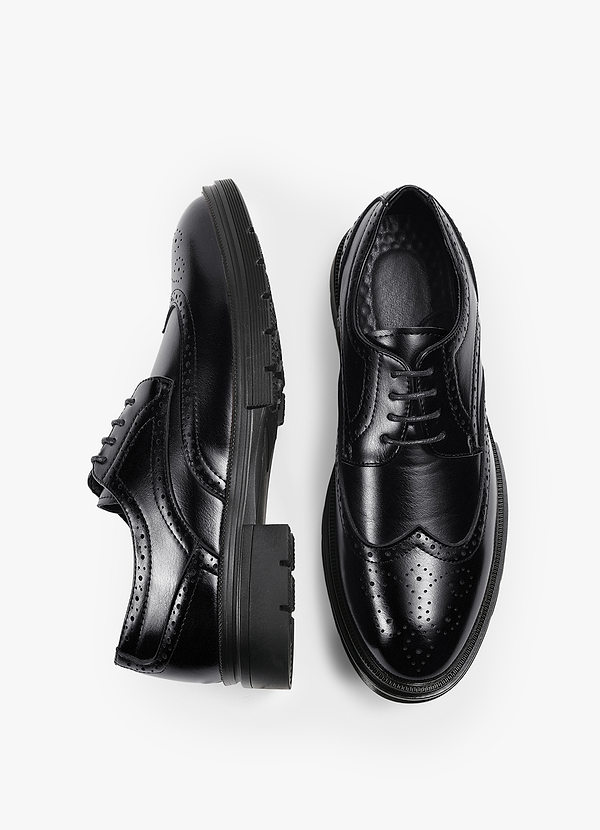 front PU Brogue Business Loafers