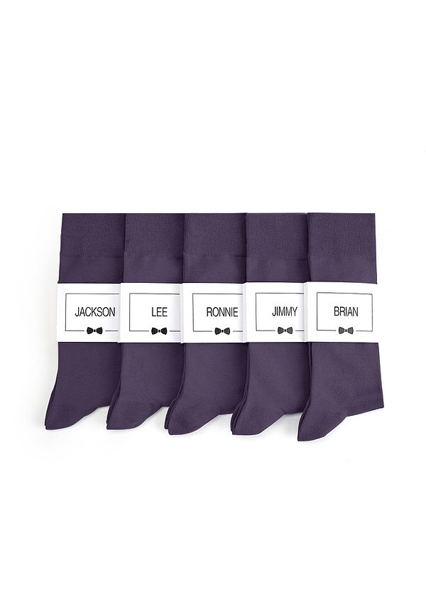 front Men's Dress Socks with Custom Label