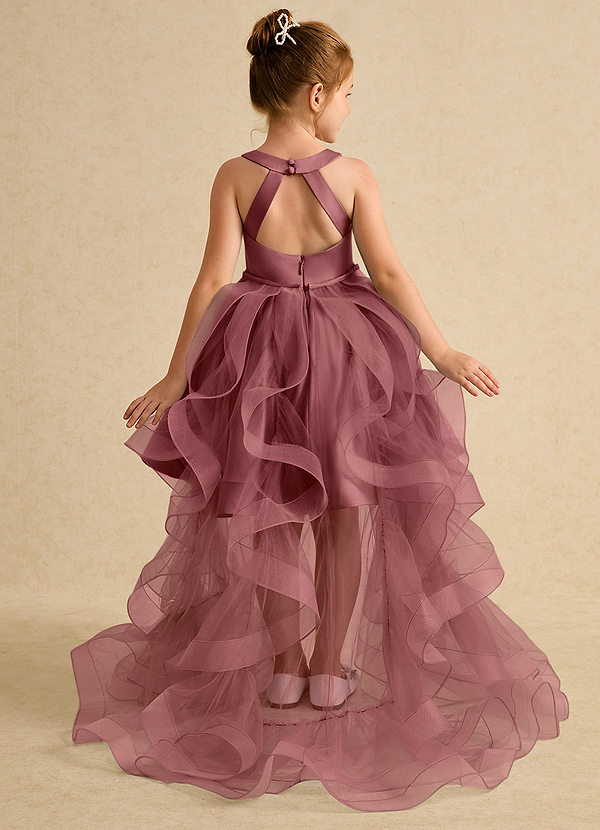 Azazie Julietta Robes de Fillette d'Honneur Robe Princesse en Tulle Convertible Améthyste image1