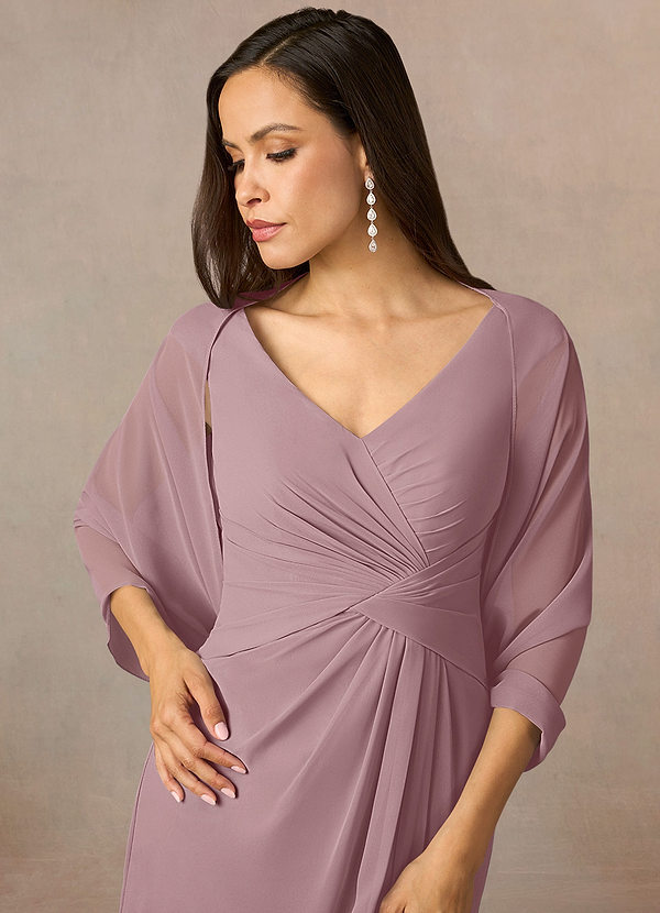 front Azazie Matching Color Sarah Chiffon Wrap