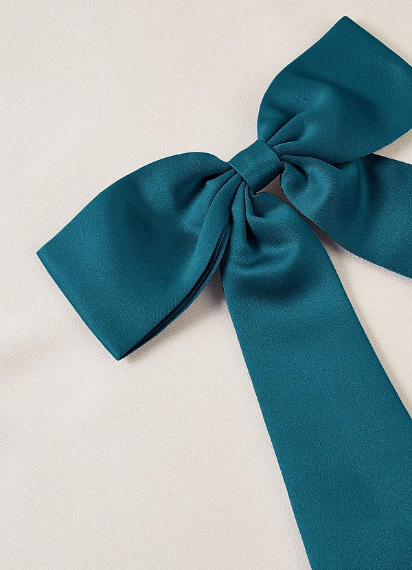 front Matching Color Bow Hair Clip