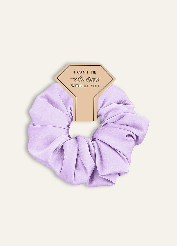 front Matching Color Bridesmaid Stretch Satin Over Size Scrunchie Set