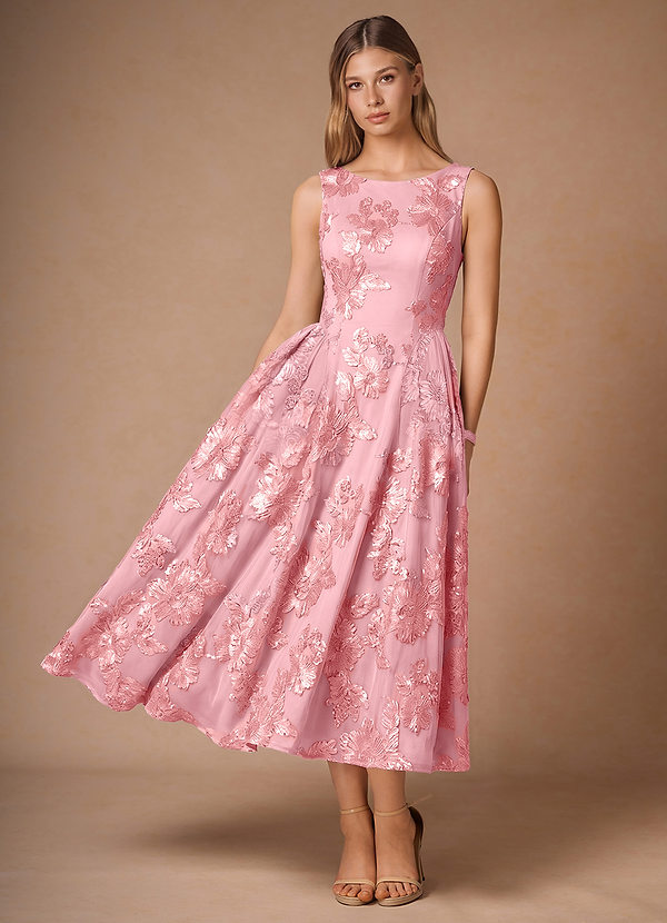 Casey Pink Midi Dress image1